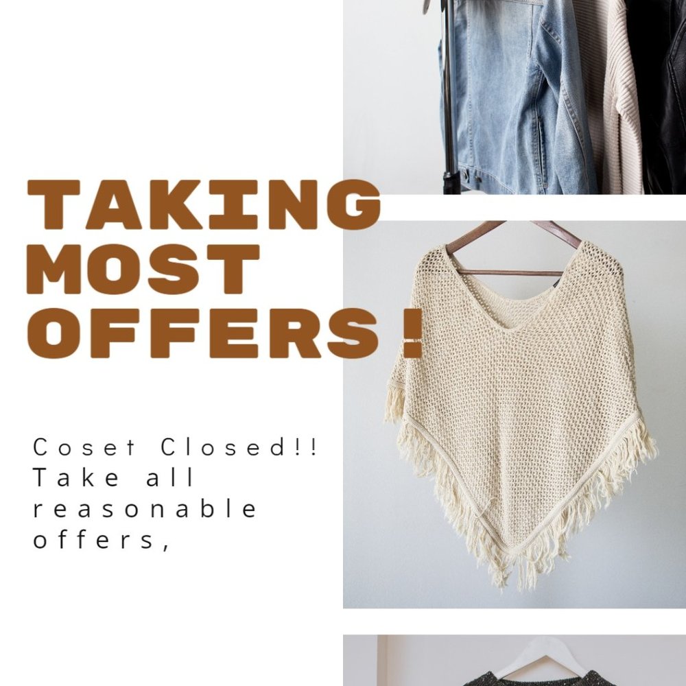Taking Most Offers! Closet Closed!